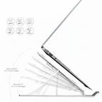 حامل الكمبيوتر المحمول قابل للتعديل وقابل للطي